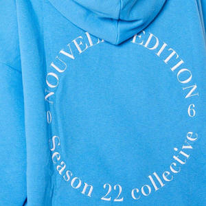 Sudadera con capucha bordada de gran tamaño Beige para mujer, Jersey sólido ligero, cuello redondo, sudadera gruesa y cálida para Invierno para mujer - Product Image 5