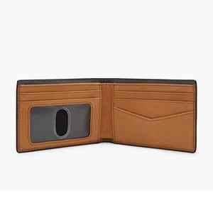 Cartera de Cuero para Hombre, de Lujo, Bifold, de Alta Calidad, Cuero Genuino, Color Sólido Clásico, Forro de Poliéster Cómodo - Product Image 5