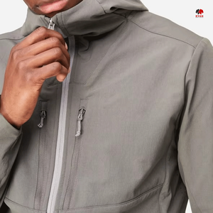 Veste softshell personnalisée Ryan Pro Gear pour homme, fermeture éclair écologique, tissu respirant avec logo personnalisé - Product Image 5