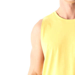 ขายส่งผ่อนคลายพอดีกล้ามเนื้อแขนกุดผ้าฝ้ายนุ่มเสื้อกล้ามกล้ามเนื้อออกกําลังกายยิมสตริงเกาะผู้ชายผ่อนคลาย - Product Image 6