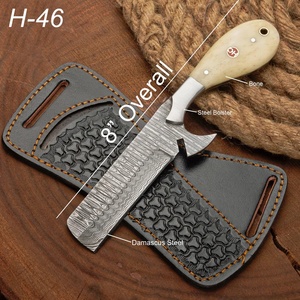 Custom Size Handmade Damascus Steel Camping <b>Knife</b> <b>Bone</b> <b>Handle</b> Hiking Straight Blade Multi-Functional Fishing <b>Knife</b> OEM - Product Image 2