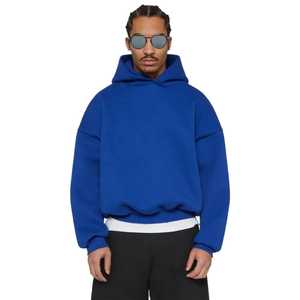 Fabricantes de ropa de calidad personalizada ropa de calle gruesa recortada Boxy Fit Hoodie hombres peso pesado de gran tamaño 100% algodón polar - Product Image 1