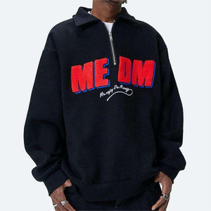 Sweat à capuche surdimensionné personnalisé avec broderie de patchs, sweat à capuche lourd personnalisé, sweat à capuche brodé avec des patchs, sweat à capuche imprimé - Product Image 4