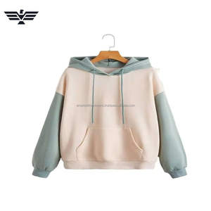 2025 superventas de las mujeres de color personalizado bloque largo pulóver con capucha estilo callejero diseño de punto temporada de invierno cuello con capucha 100% - Product Image 3