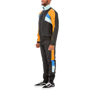 Survêtements coupe-vent en nylon personnalisés avec sweat à capuche et pantalon de survêtement costumes de jogging en nylon survêtement de rue en gros avec fermeture éclair en vrac - Product Image 5