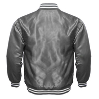 Veste universitaire en satin pour homme High Raiders, grande taille, en polyester et soie, imperméable, réversible, sportive, avec boutons-pression, personnalisable