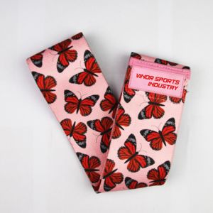 Bandas de Yoga de resistencia a la cadera de neopreno personalizables Unisex, bandas elásticas antideslizantes para Fitness para hombres y mujeres, tela sublimada - Product Image 6