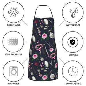 Extension de cheveux pour femmes Tablier tout temps Salon de beauté Logo personnalisé Sublimation extensible Tabliers de barbier à la mode - Product Image 2