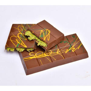 Barre de chocolat au pistache sucrée et délicieuse, chocolat de haute qualité, emballage en vrac, origine américaine, vente en gros exotique, CHOCOLAT VIRAL - Product Image 2