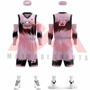 Uniformes de basket-ball de haute qualité au taux de gros respirant sublimé grande taille imprimé uniforme de basket-ball offres - Product Image 2