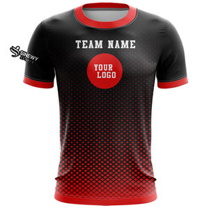 Camisetas de Sublimación Personalizadas, Camiseta Negra con Cuello Alto para Hombre, Camisetas Lisas Extra Grandes para Venta al por Mayor - Product Image 5