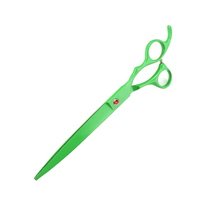 Cuchillas afiladas, tijeras para mascotas, Color verde, 8 pulgadas, tijeras para cortar el pelo de perro para diestros con reposapiés - Product Image 6