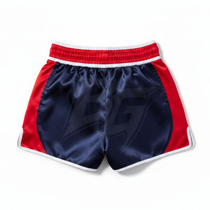 Shorts de Muay Thai en satin/polyester pour hommes - Vente en gros - Utilisation en extérieur - Respirant - Séchage rapide - Léger - Qualité supérieure - Product Image 2