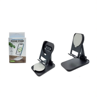 Support de téléphone de bureau DAM avec chargeur sans fil intégré 10W (matériau ABS) pour tablette