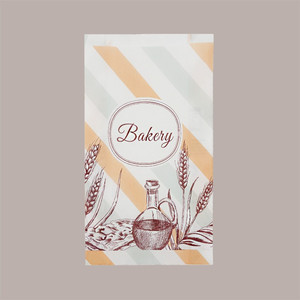 Classic Style White Greaseproof Kraft <b>Paper</b> Bag with Window 21x31 cm for Baked Goods Cakes Sugar 1000 Pieces Industrial Use - Product Image 3