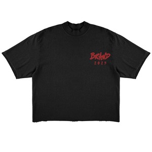 Camiseta Boxy para Mujer, Algodón Premium Suave y Grueso, Estampado Gráfico de Labios DTG, Logotipo Personalizado, Camiseta Urbana, Camiseta Boxy 100% Algodón para Mujer - Product Image 4