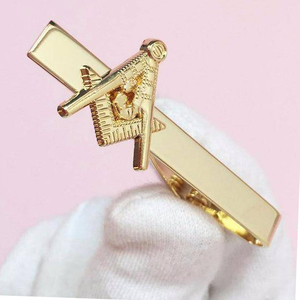 Great Custom Masonic Ties Clips Freemason Logo Series Silk Woven Masonic Ties Clips for <b>Men</b> Manufacturer Masonic Ties Clips - Product Image 6