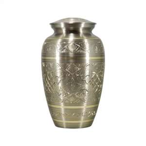 Urne de crémation pour adultes de qualité supérieure Conteneur de cendres en aluminium pour restes humains Urne funéraire en métal Fabricant et fournisseur direct - Product Image 2