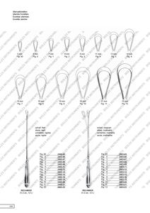 Médico Quirúrgico Hospital Ginecología Sims Uterino Curetas 11 "Cuchillas afiladas de largo Tamaños 1.2.3.4.6 Acero inoxidable ISO CE - Product Image 4