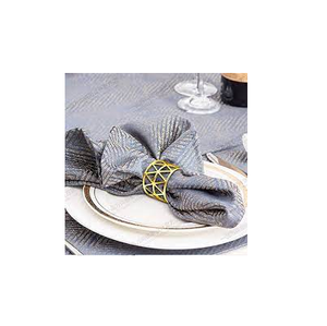 Ronds de serviette en laiton pour mariage et dîner, vaisselle porte-serviette et look design et artisanat naturel - Product Image 1