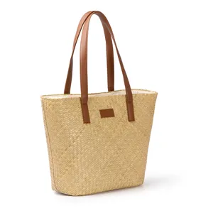 Borsa Tote in Paglia Iroko Personalizzata per Merchandising Promozionale - Product Image 5
