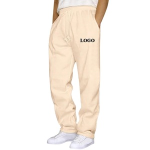 Pantalon de survêtement taille haute en toile extensible confortable pour homme Pantalon de tous les jours avec ceinture élastique et poches braguette à fermeture éclair Taille XL - Product Image 5