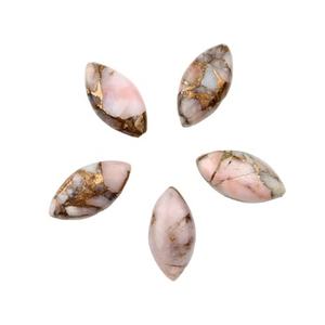 Nouveauté 7x14mm naturel rose opale Cabochon lisse marquise coupe cuivre pierre précieuse octobre pierre de naissance pierres précieuses en vrac bijoux - Product Image 5