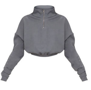 เสื้อฮู้ดผู้หญิงแบบมีซิป ดีไซน์ล่าสุด ผ้าฝ้าย 100% พิมพ์ลายด้านหน้า สำหรับฤดูหนาว ขายส่ง OEM - Product Image 3