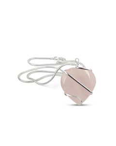 Dernière mode féminine 100% naturel Rose Quartz pendentif collier chaîne en acier avec pierre naturelle breloques cristal artisanat bijoux - Product Image 3