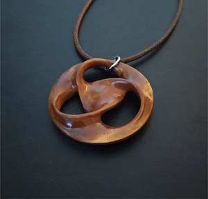 MAIS COLLIERS POUR FEMMES HOMMES NATUREL GRAND BOHO TRIBAL SONO BOIS Pendentif sur cordon réglable Collier fait main - Product Image 3