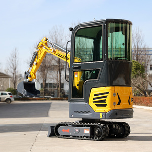 Miniexcavadora Industrial AET H12 con Capacidad de Cucharón de 0.03m³, Alta Potencia de Excavación, Componentes Centrales del Motor en Color Amarillo - Product Image 3