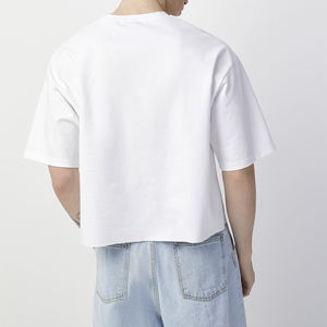 Camiseta Corta de Alta Calidad para Hombre, Corte Holgado, Estampada, 100% Algodón, Lisa, 2025 - Product Image 2