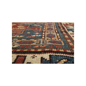 Tapis en laine noué à la main à motif géométrique bleu Kiaan, tapis 3D pour salon, décoration intérieure - Paem-1544 par Jaipur Rugs US - Product Image 3