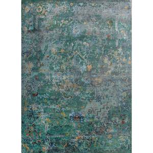 Alfombra Grande de Lana y Seda de Bambú Anudada a Mano, Diseño de Medallón, 9x12, para Hogar y Pasillo, para Adolescentes - AKWB-3507 - Product Image 1