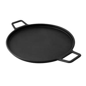 Sartén antiadherente para panqueques de acero al carbono de alta calidad, sartén para crepes de Pizza, sartén de hierro fundido con mango negro - Product Image 5