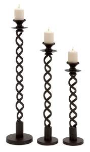 Candelero de lujo para decoración del hogar indio moderno, linterna de aluminio fundido en bruto orgánico, recubierto de polvo negro de alta calidad - Product Image 4