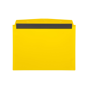 Taschina magnetica DIN A7 orizzontale con 1 striscia magnetica, Giallo, 10 pz. / Confezione.- MA7110-04 - Product Image 1