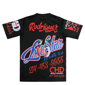 Camiseta personalizada para hombre, transpirable, 100%, poliéster, seco y cómodo, impresión por sublimación, venta al por mayor - Product Image 4