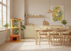 Rascador Amistar de alta calidad, modelo "Sunny Haven", para gatos y gatitos de todas las edades y tamaños. - Product Image 2
