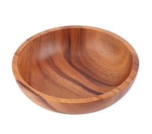 Cuenco para servir CENA DE MADERA Natural de alta venta a un precio razonable para Hotel, hogar, cocina y mesa, cuenco de madera de buena calidad - Product Image 1