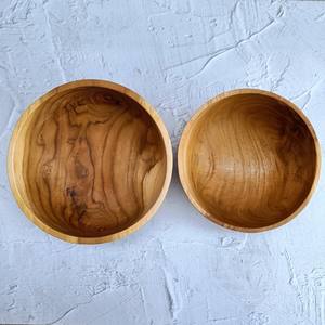 En vente solide fait à la main teck bois décoratif table centre bol ramen bol salle à manger table centre de table - Product Image 2