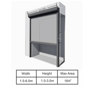 Stores motorisés pour l'<span class=keywords><strong>extérieur</strong></span> Stores et volets pergola Écran rétractable Stores de porte moustiquaire rétractable - Product Image 3