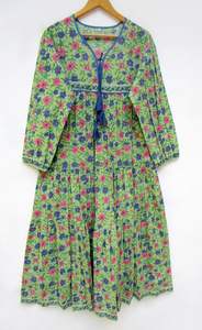 Vestido corto largo con botones y cuello en V para mujer, vestidos casuales de manga corta, manga larga, producto hecho a mano - Product Image 6