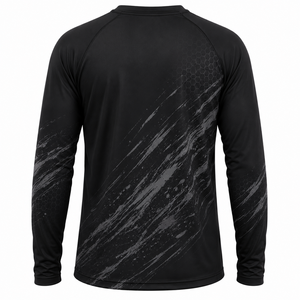ผู้ผลิตเสื้อตกปลาแบบกำหนดเอง เสื้อฮู้ดแขนยาว แห้งเร็ว UPF 50 พิมพ์ลายดิจิทัล เสื้อผ้ากีฬากลางแจ้งประสิทธิภาพสูง โพลีเอสเตอร์ - Product Image 4