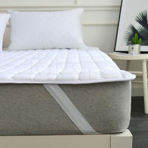 Protège-matelas matelassé en tricot doux et ajusté, non imperméable, respirant, écologique, toutes saisons, pour lit adulte à domicile - Product Image 5