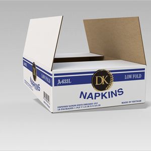 Vente en gros de serviettes hygiéniques écologiques personnalisées Boîtes en papier d'emballage alimentaire en matériaux recyclés Vietnam - Product Image 2