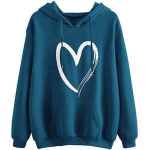 Sudadera con capucha térmica de gran tamaño French Terry con logotipo personalizado para mujer, sudaderas con capucha térmicas gruesas y pesadas con hombros caídos, técnica bordada de invierno - Product Image 3