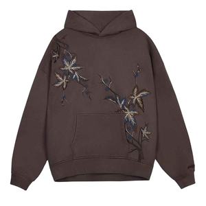 Jersey con capucha de manga larga para hombre, tejido polar de algodón 100%, estilo informal cómodo, suministro de logotipo personalizado OEM ODM - Product Image 1