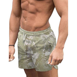 Customized Logo Men Summer Solid Color Beachwear Wholesale Trunk Men Swim Shorts - Product Image 2