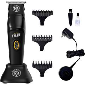 Tondeuse Absolute Ultra T-Blade filaire/sans fil pour définir les contours, lame en acier inoxydable avec revêtement DLC, moteur 10000 tr/min, batterie au lithium, 3 peignes - Product Image 1